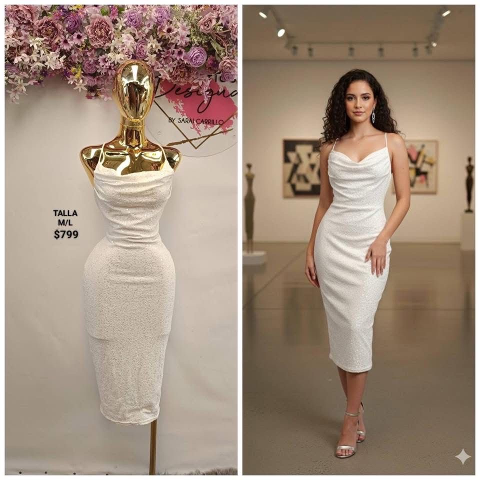 Hermoso vestido blanco