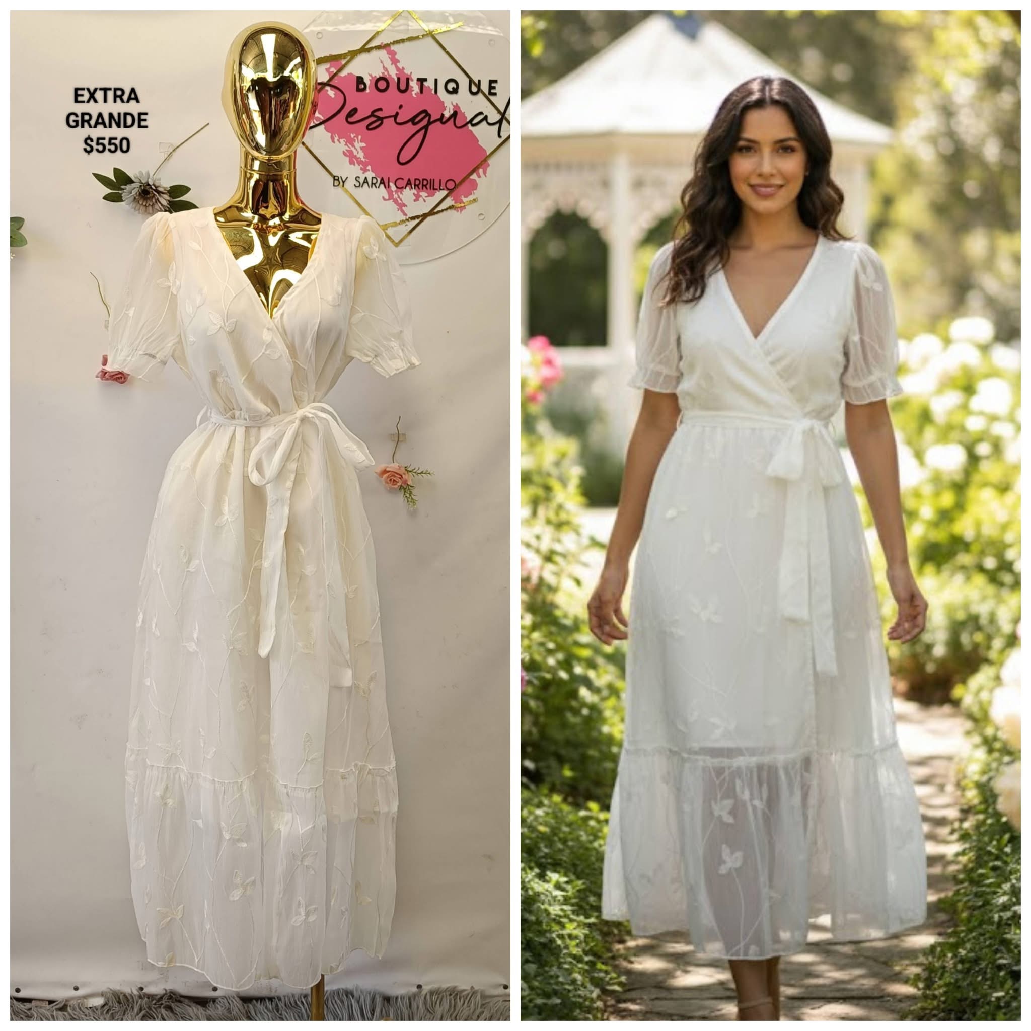 Vestido hermoso blanco🤍