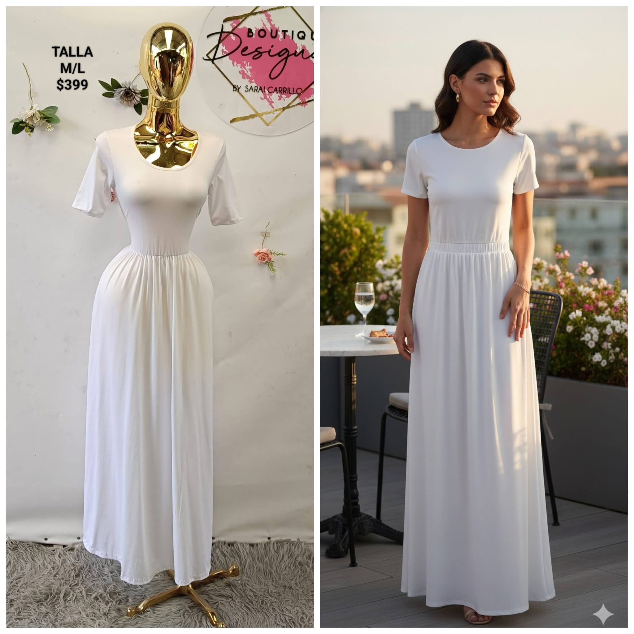 Vestido blanco perfecto para ti🤍