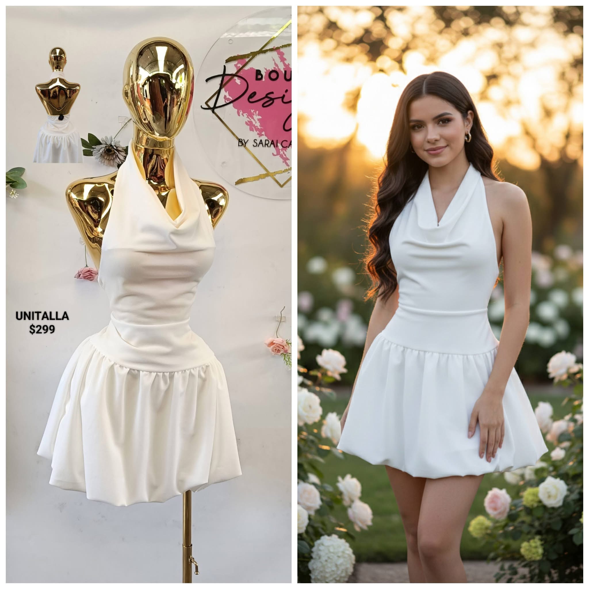 Vestido hermoso blanco