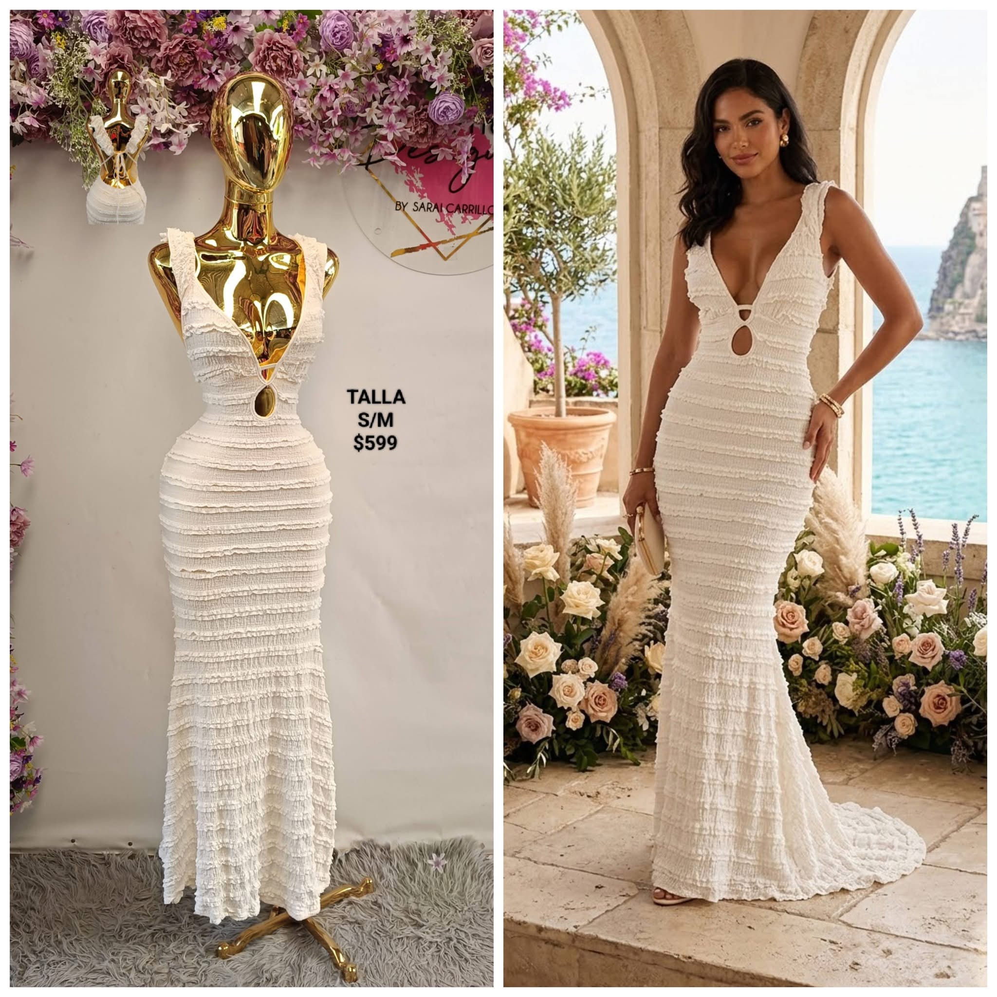 Vestido hermoso blanco