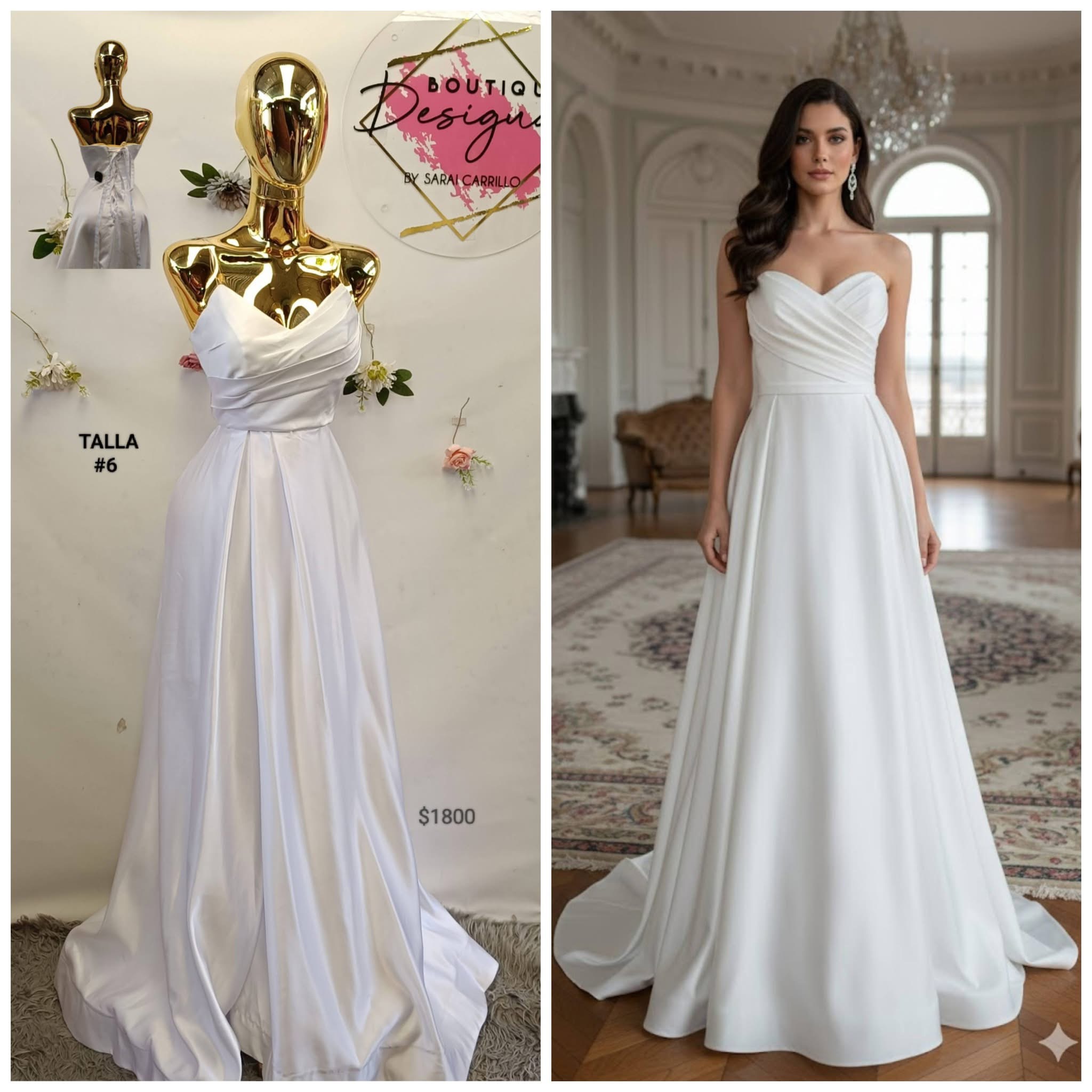 Hermoso vestido de novia