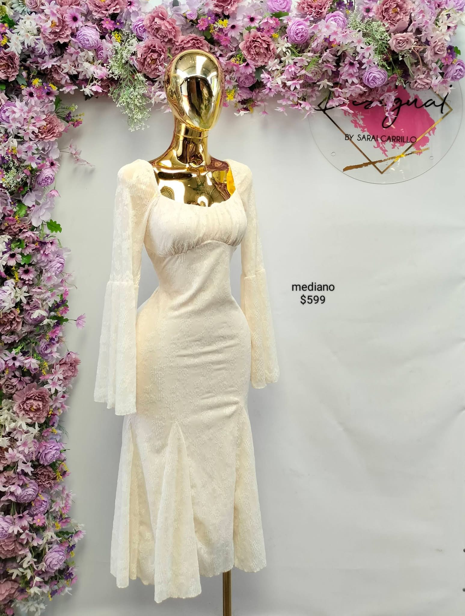 Vestido hermoso blanco🤍