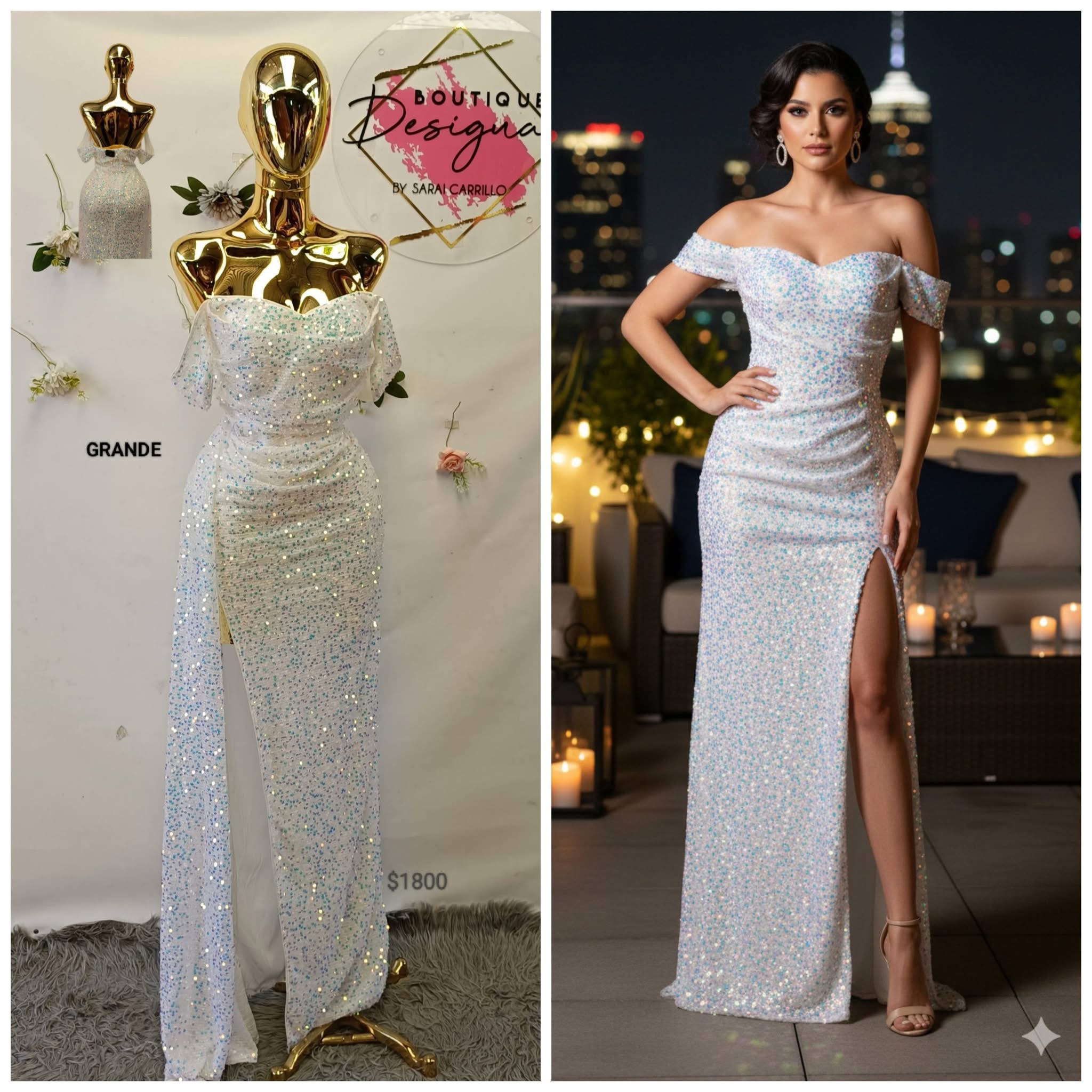Hermoso vestido de novia